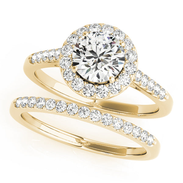 Engagement Rings Halo Round - TN50345-E