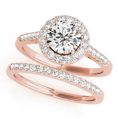 Engagement Rings Halo Round - TN50345-E