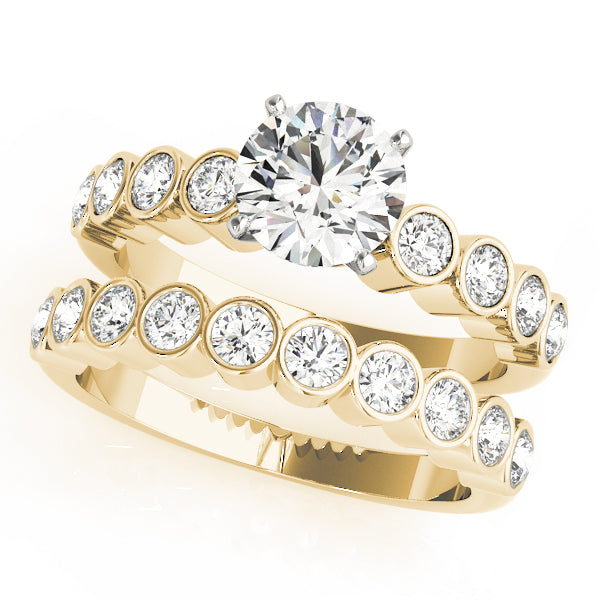 Engagement Rings Single Row Bezel Set - TN50352-E