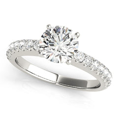 Engagement Rings Single Row Prong Set - TN50355-E