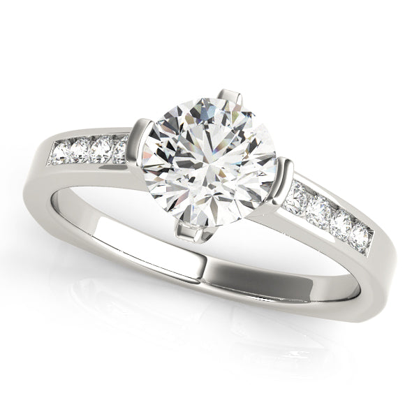 Engagement Rings Single Row Channel Set - TN50364-E