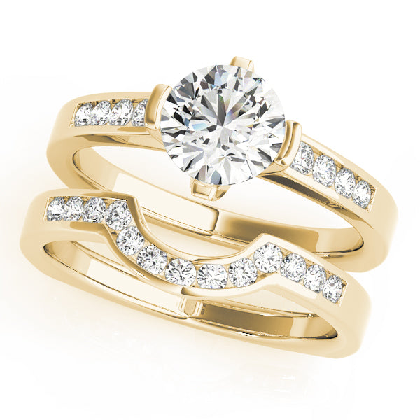 Engagement Rings Single Row Channel Set - TN50364-E