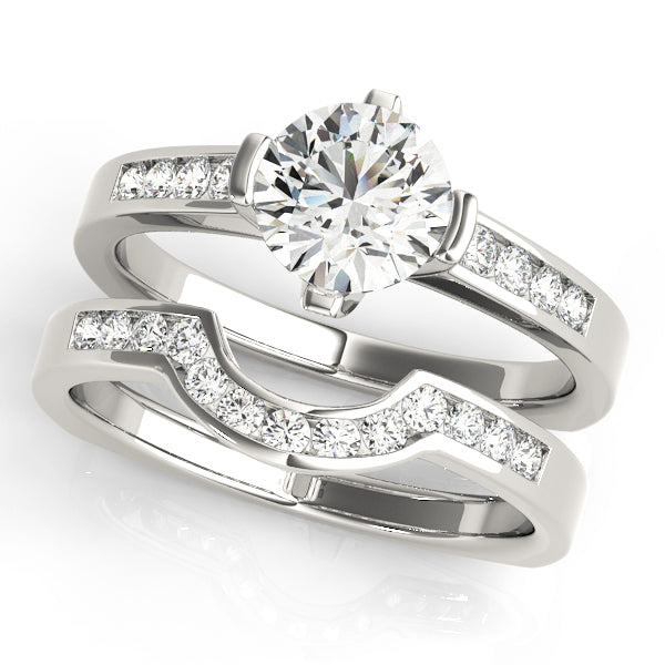 Engagement Rings Single Row Channel Set - TN50364-E