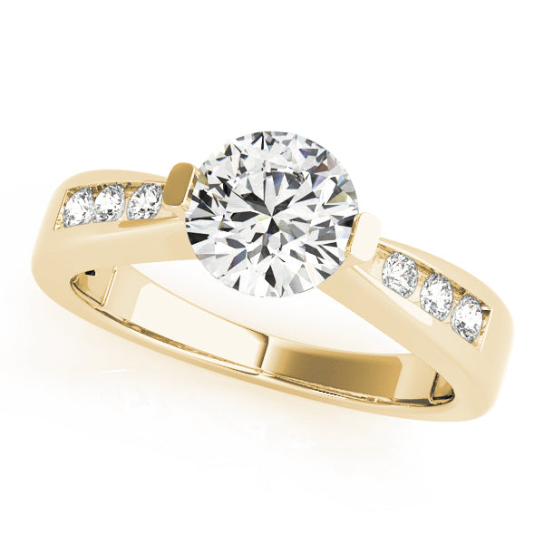 Engagement Rings Single Row Channel Set - TN50373-E