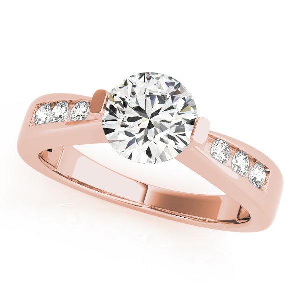 Engagement Rings Single Row Channel Set - TN50373-E