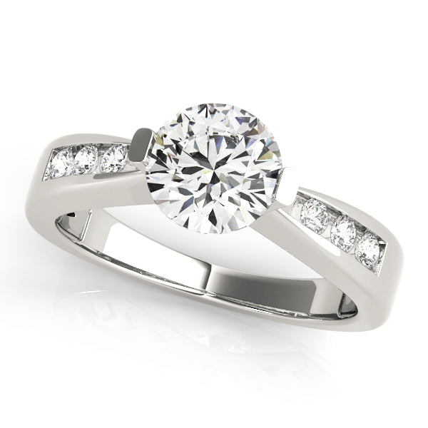 Engagement Rings Single Row Channel Set - TN50373-E