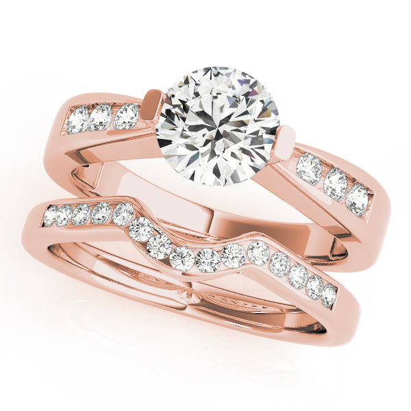 Engagement Rings Single Row Channel Set - TN50373-E