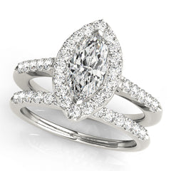 Engagement Rings Halo Marquise - TN50375-E