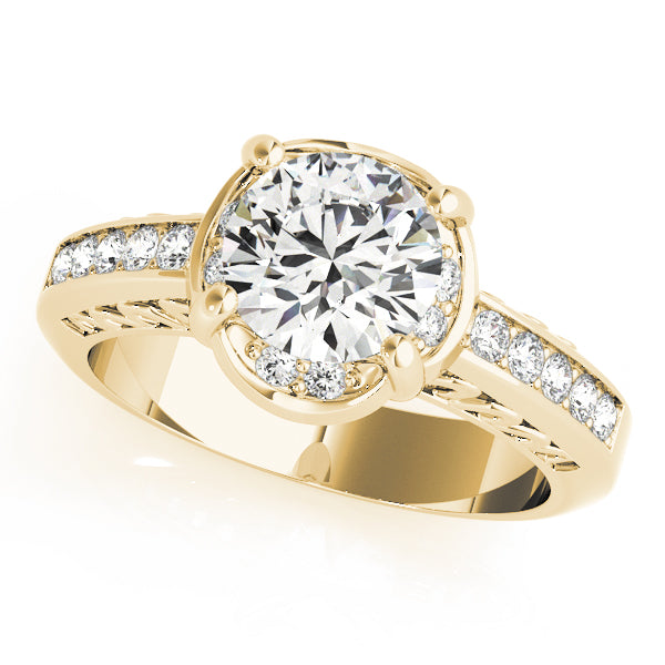 Engagement Rings Single Row Prong Set - TN50376-E