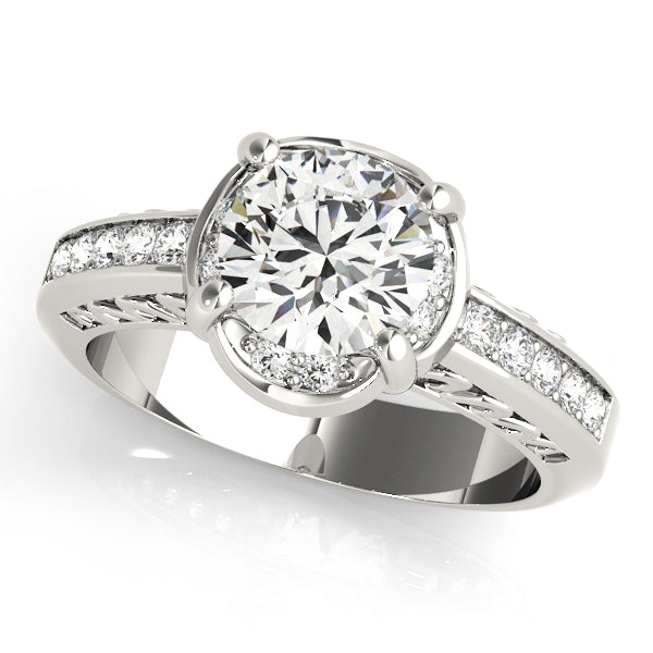 Engagement Rings Single Row Prong Set - TN50376-E