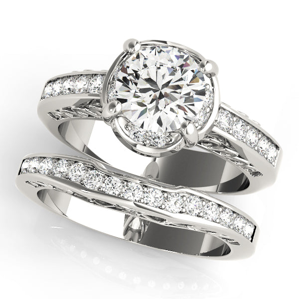 Engagement Rings Single Row Prong Set - TN50376-E