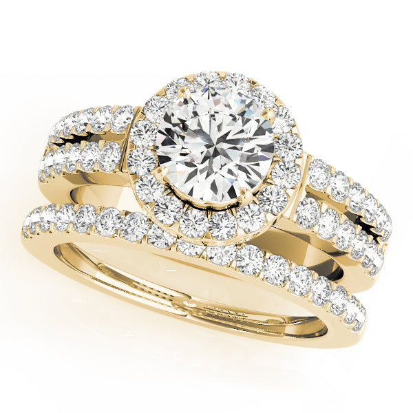 Engagement Rings Halo Round - TN50378-E