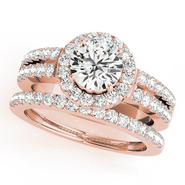Engagement Rings Halo Round - TN50378-E