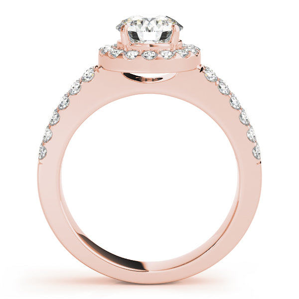 Engagement Rings Halo Round - TN50378-E