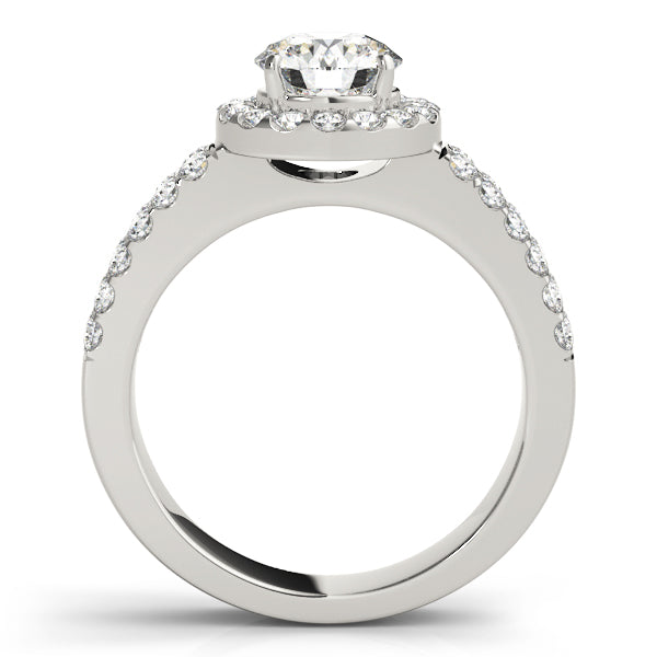Engagement Rings Halo Round - TN50378-E