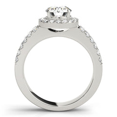 Engagement Rings Halo Round - TN50378-E
