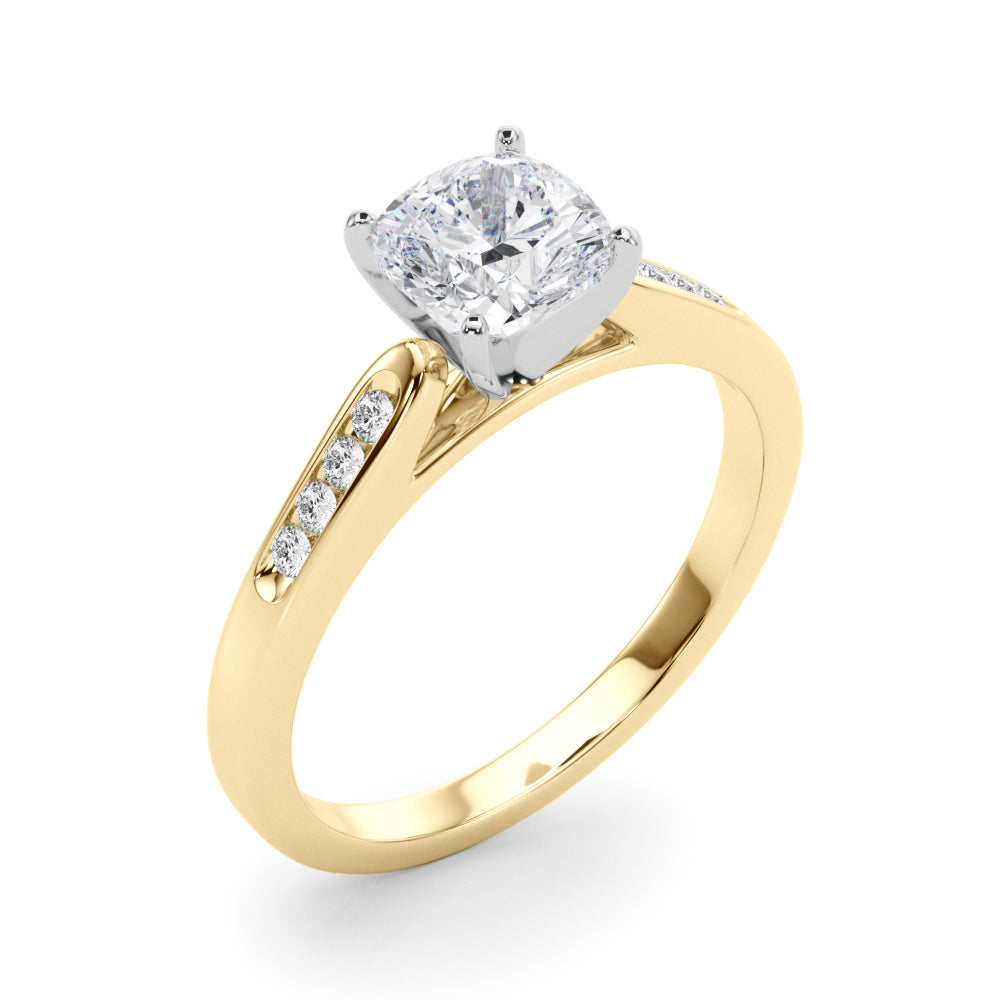 Engagement Rings Single Row Channel Set - TN50379-E