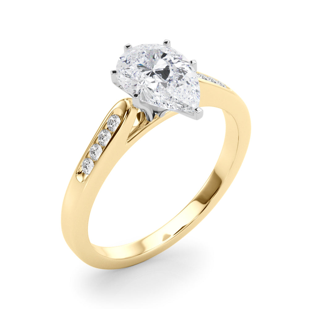 Engagement Rings Single Row Channel Set - TN50379-E