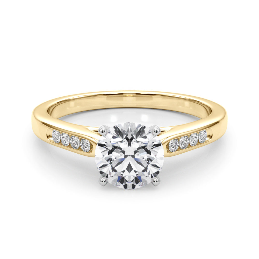 Engagement Rings Single Row Channel Set - TN50379-E