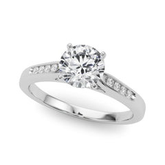 Engagement Rings Single Row Channel Set - TN50379-E