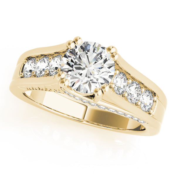 Engagement Rings Single Row Channel Set - TN50398-E