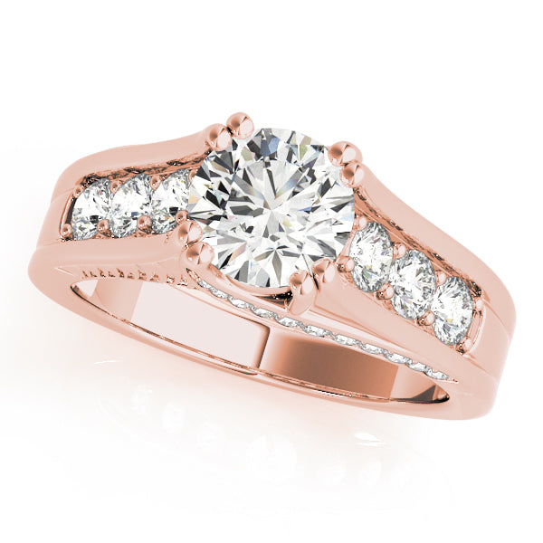 Engagement Rings Single Row Channel Set - TN50398-E