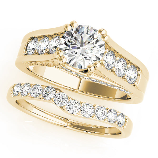 Engagement Rings Single Row Channel Set - TN50398-E