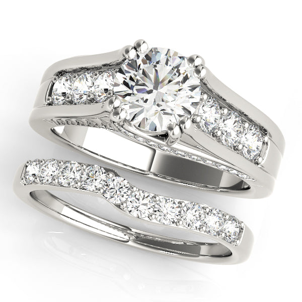 Engagement Rings Single Row Channel Set - TN50398-E