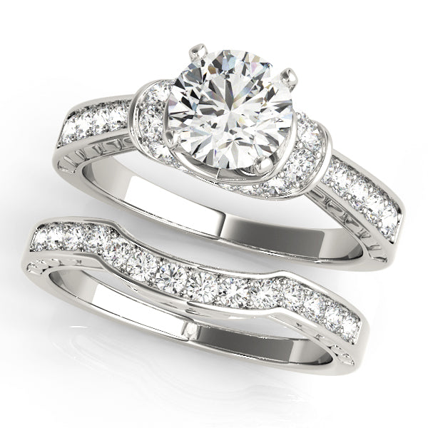 Engagement Rings Cluster Sides - TN50400-E