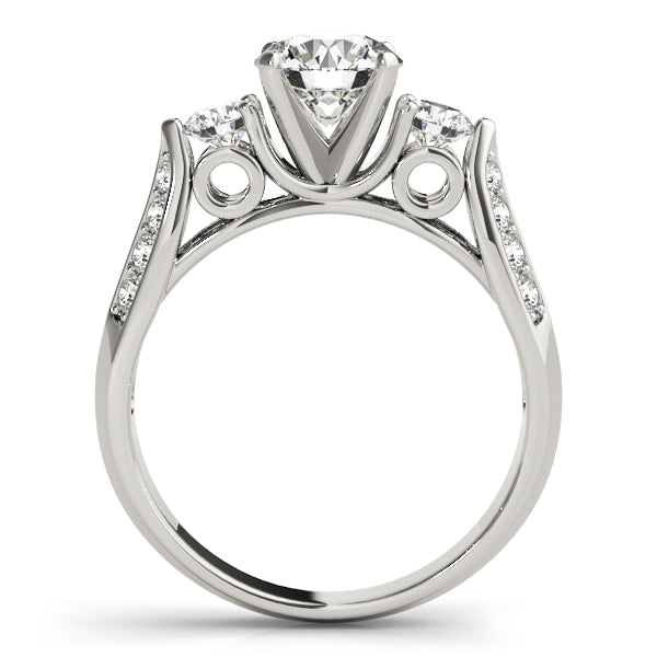 Engagement Rings 3 Stone Round - TN50418-E