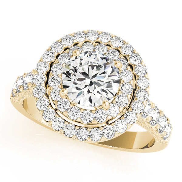 Engagement Rings Halo Round - TN50424-E