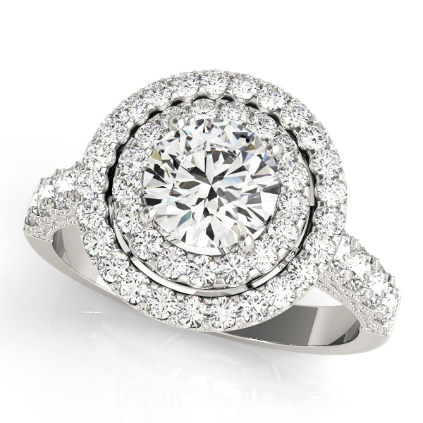 Engagement Rings Halo Round - TN50424-E