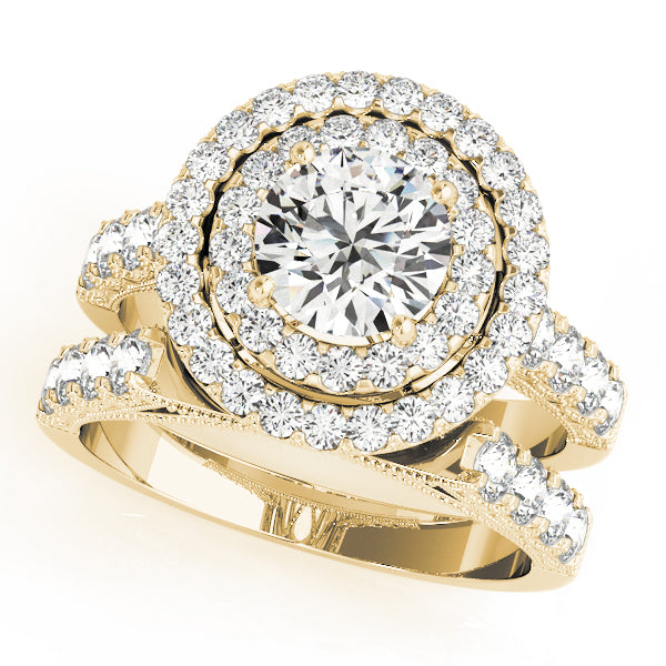 Engagement Rings Halo Round - TN50424-E