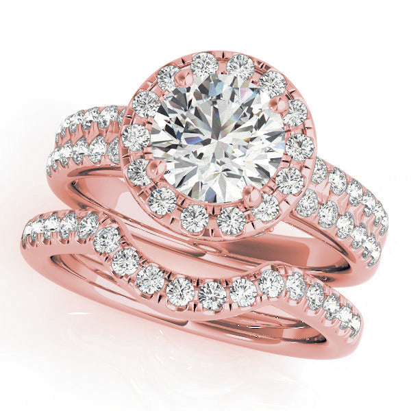 Engagement Rings Halo Round - TN50425-E