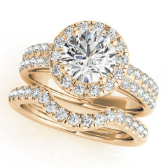 Engagement Rings Halo Round - TN50425-E