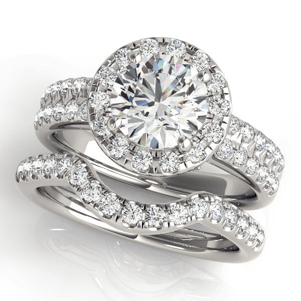 Engagement Rings Halo Round - TN50425-E