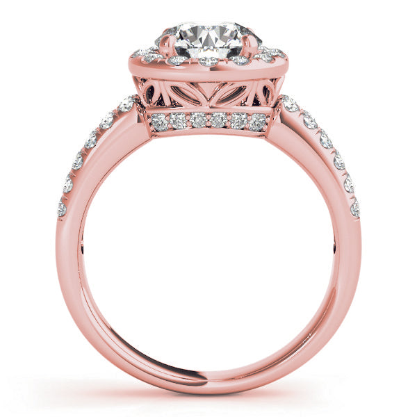 Engagement Rings Halo Round - TN50425-E