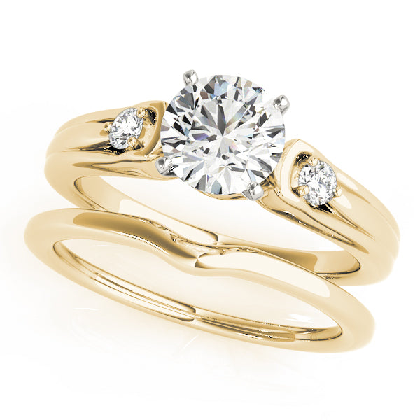 Engagement Rings 3 Stone Round - TN50447-E