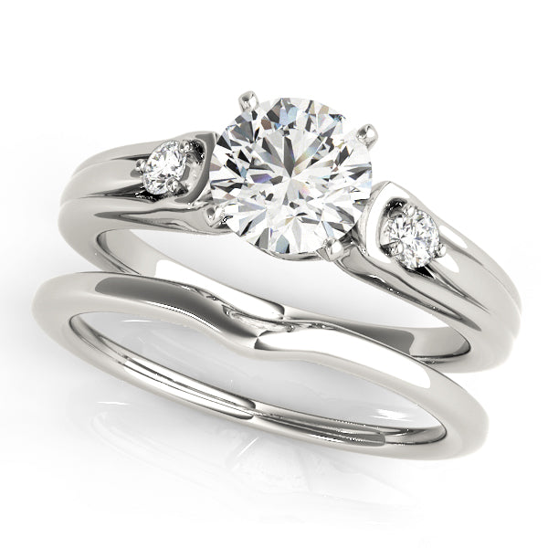 Engagement Rings 3 Stone Round - TN50447-E