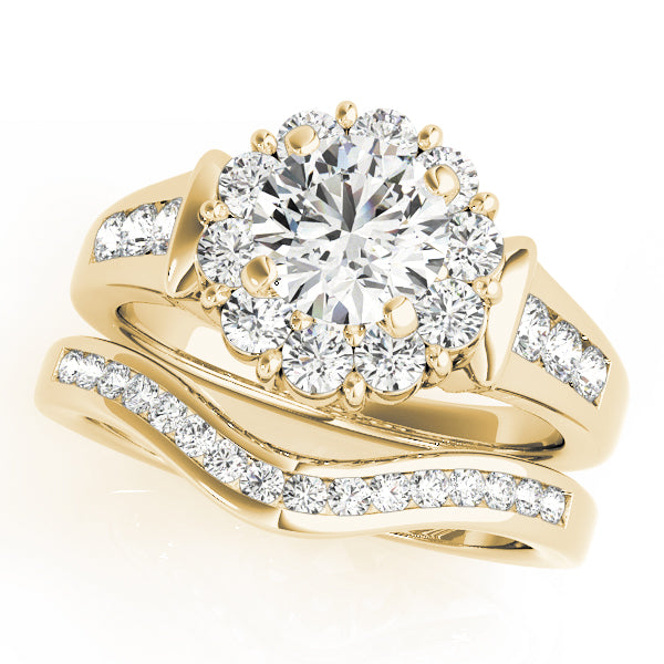 Engagement Rings Halo Round - TN50455-E