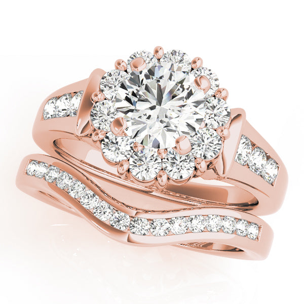 Engagement Rings Halo Round - TN50455-E