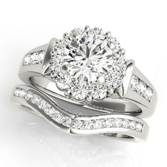 Engagement Rings Halo Round - TN50455-E