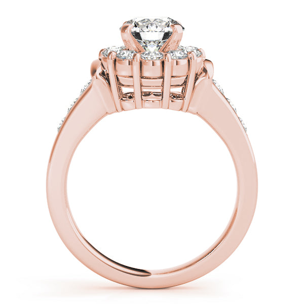 Engagement Rings Halo Round - TN50455-E