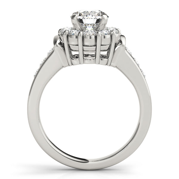 Engagement Rings Halo Round - TN50455-E