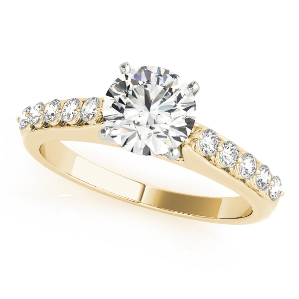 Engagement Rings Single Row Prong Set - TN50456-E