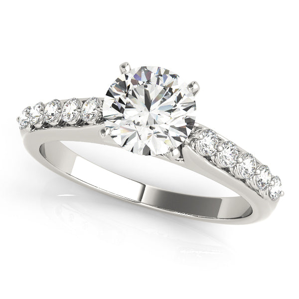 Engagement Rings Single Row Prong Set - TN50456-E