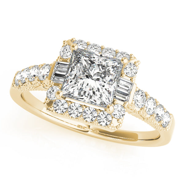 Engagement Rings Halo Square & Cushion - TN50459-E