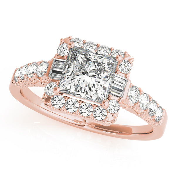 Engagement Rings Halo Square & Cushion - TN50459-E