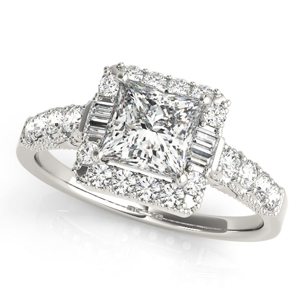 Engagement Rings Halo Square & Cushion - TN50459-E