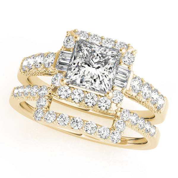 Engagement Rings Halo Square & Cushion - TN50459-E